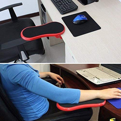 Desktop computer armrest adjustable wrist support pad