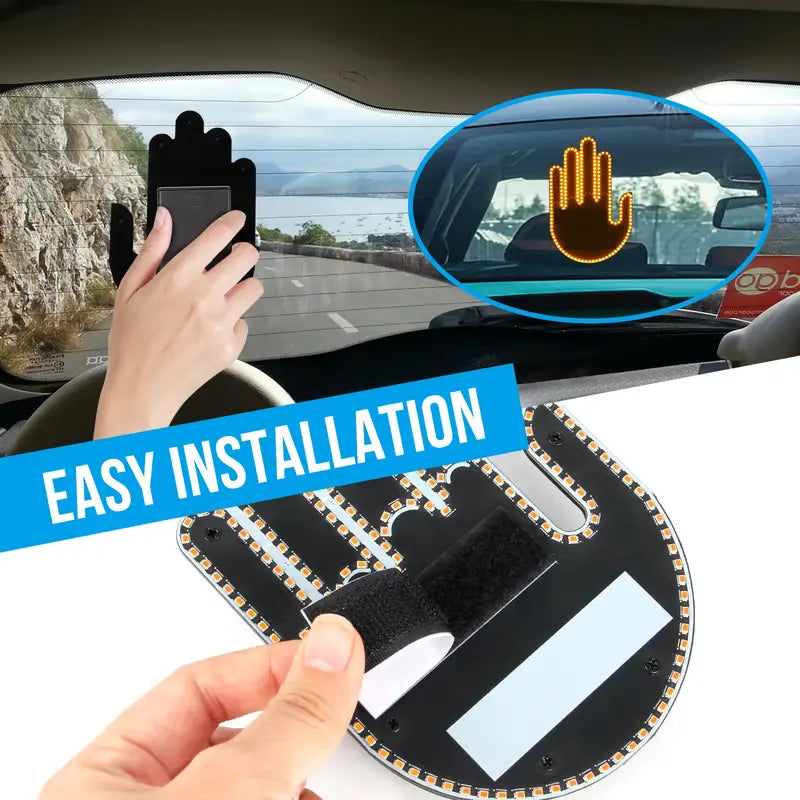 3in1 Car Finger Gesture Light with Remote