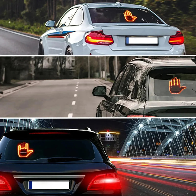 3in1 Car Finger Gesture Light with Remote