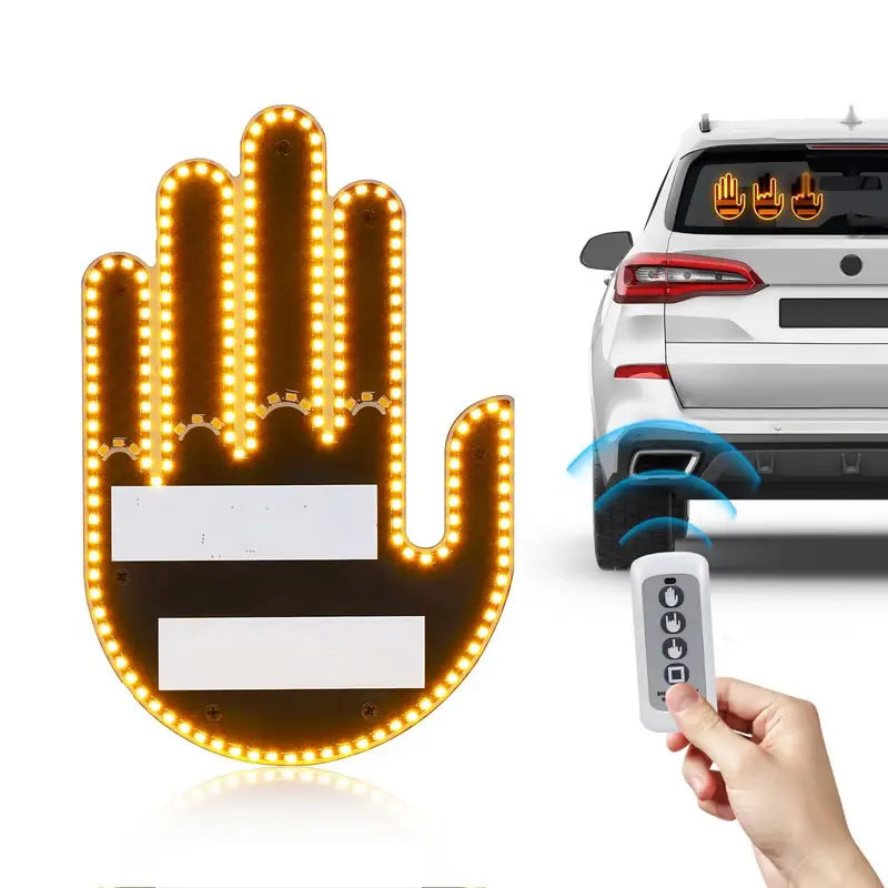 3in1 Car Finger Gesture Light with Remote