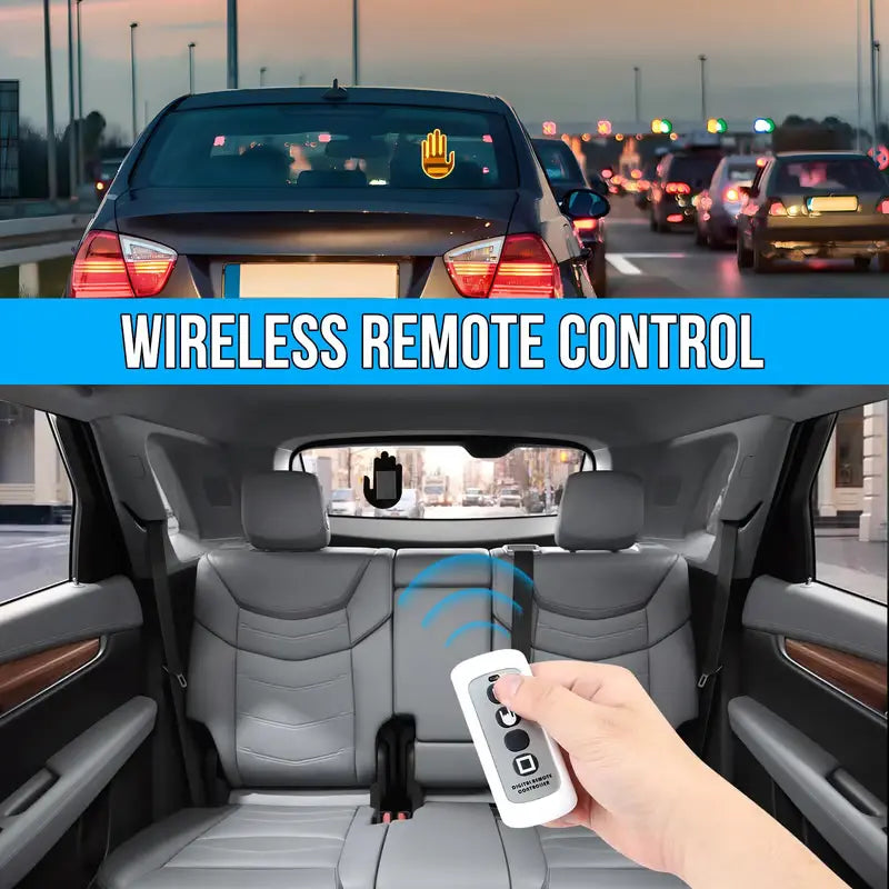 3in1 Car Finger Gesture Light with Remote