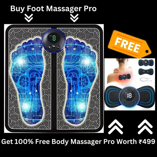 Combo Pack Of EMS Foot + Body Massager's : : EMS Foot Massager: Ease Leg Pain Instantly + 𝐅𝐑𝐄𝐄 (𝐅𝐮𝐥𝐥 𝐁𝐨𝐝𝐲 𝐌𝐚𝐬𝐬𝐚𝐠𝐞𝐫 𝐏𝐫𝐨)