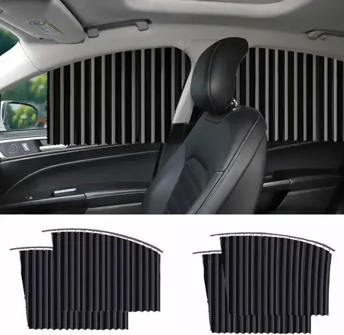 Magnetic Car Sunshade Window Curtain ( Pack of 4 pcs )