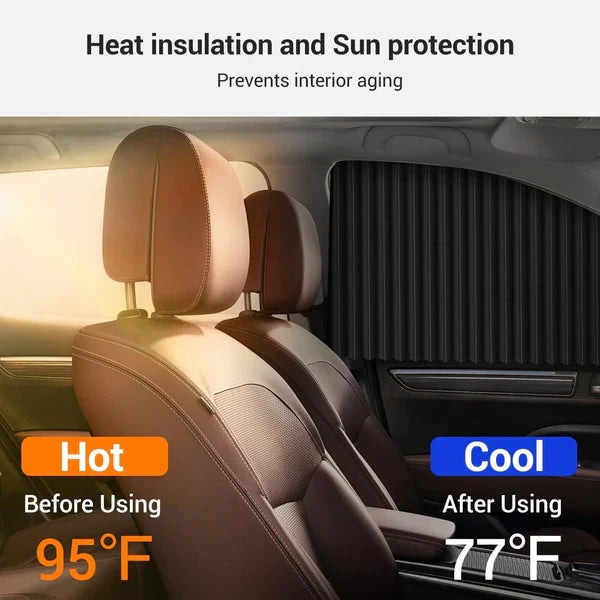 Magnetic Car Sunshade Window Curtain ( Pack of 4 pcs )