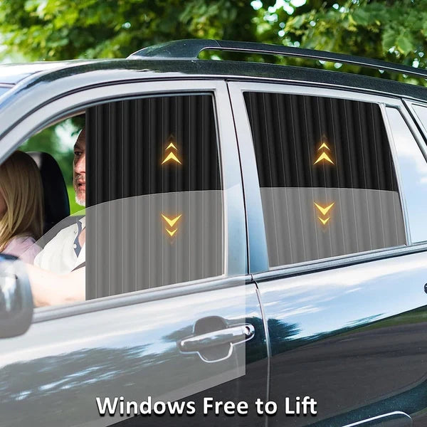 Magnetic Car Sunshade Window Curtain ( Pack of 4 pcs )