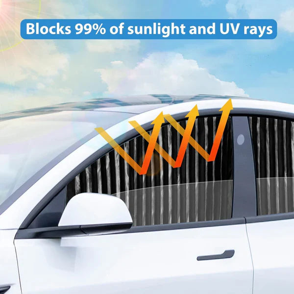 Magnetic Car Sunshade Window Curtain ( Pack of 4 pcs )