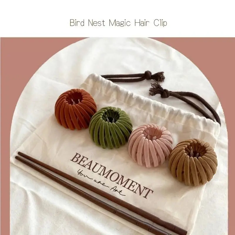 Bird Nest Magic Hair Clip ( Pack of 6 pcs )