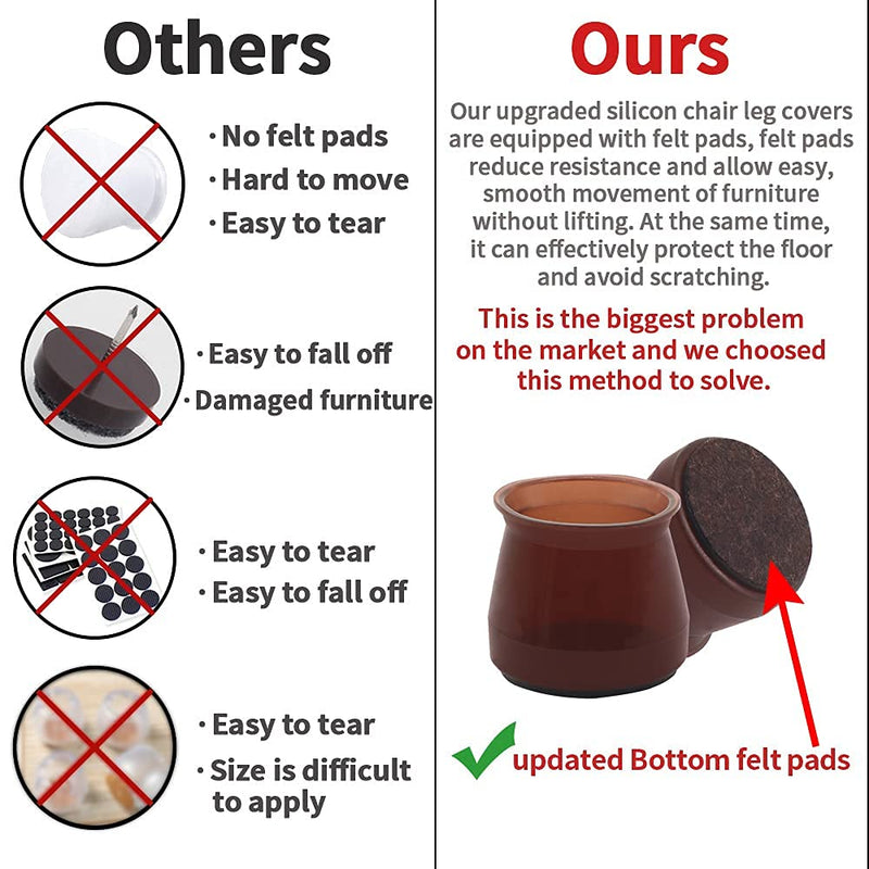 Furniture Leg Caps ( Brown Color )