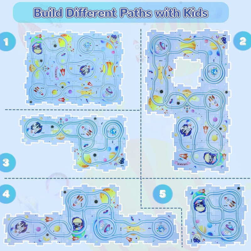 Puzzle Racer Kids Car Track Set