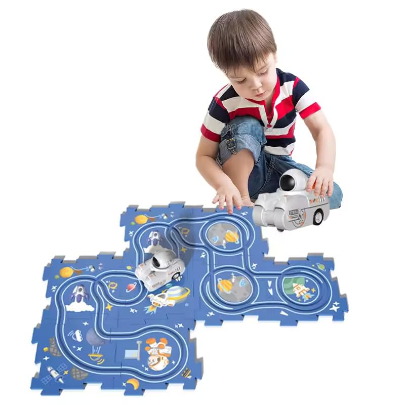 Puzzle Racer Kids Car Track Set