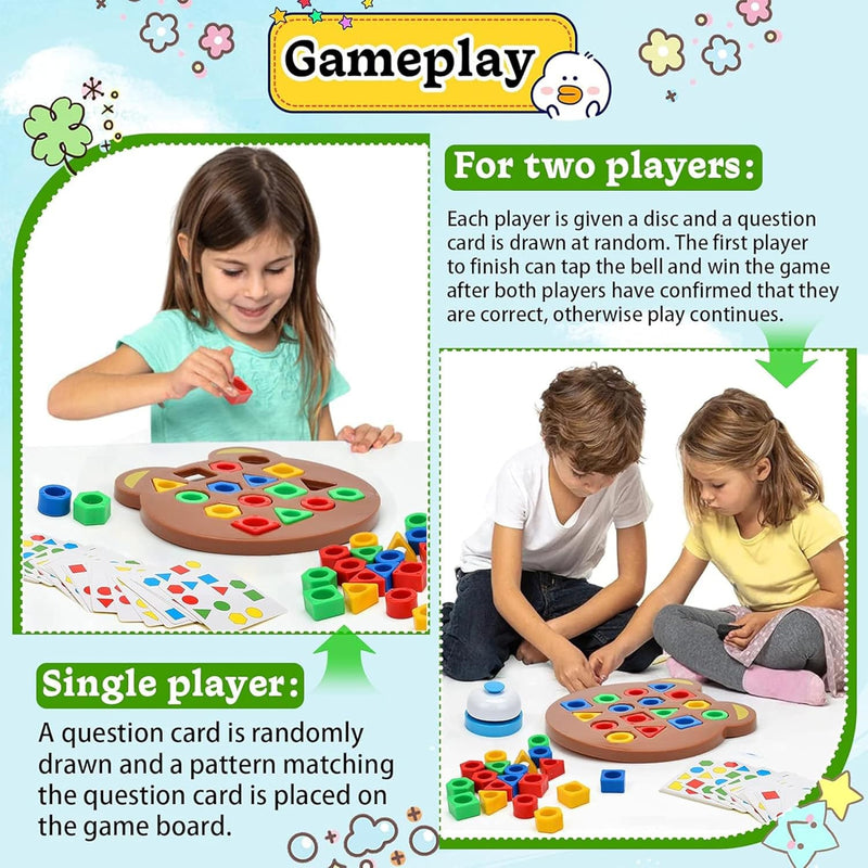 Montessori Bear Geometry Puzzle & Dreamy Playful Daisies