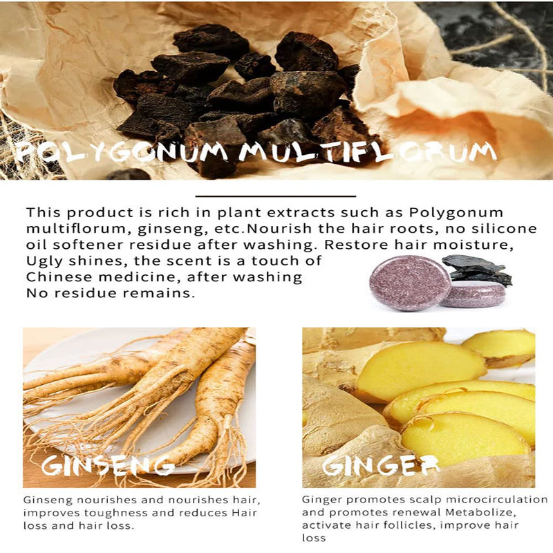 Organic Grey Reverse Shampoo Bar-Natural Organic Conditioner (Pack of 2)