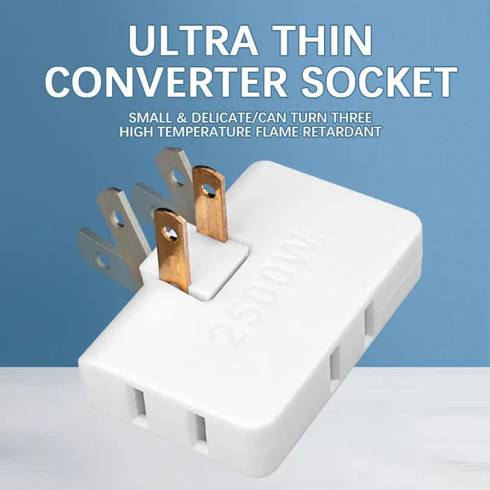 Rotatable Socket Converter One In Three 180 Degree Extension Plug ( Buy 1 Get 1 Free)