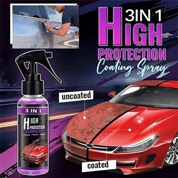 3 in 1 High Protection Quick Car Ceramic Coating Spray - BUY 1 GET 1 FREE