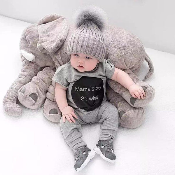 High Quality Baby Elephant Cuddle Pillow ( Length 32 cm )