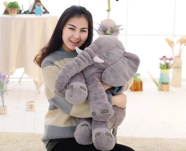 High Quality Baby Elephant Cuddle Pillow ( Length 32 cm )