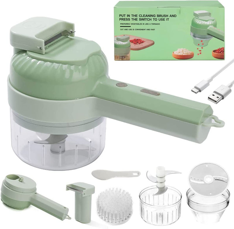 4 in 1 Portable Electric Vegetable Slicer