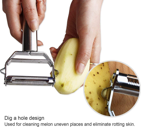 3 in 1 Stainless Steel peeler +Meat Cutter+Hand Peeler