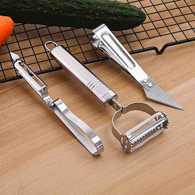 3 in 1 Stainless Steel peeler +Meat Cutter+Hand Peeler