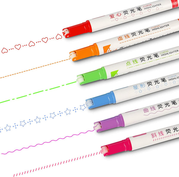 Reusable Linear Curve Highlighter Pens