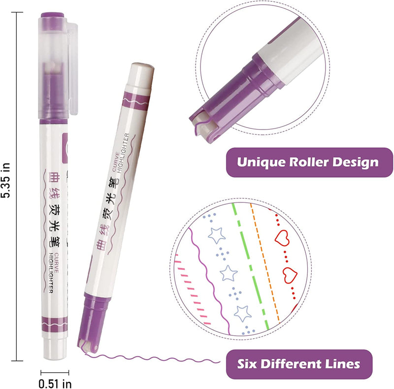 Reusable Linear Curve Highlighter Pens