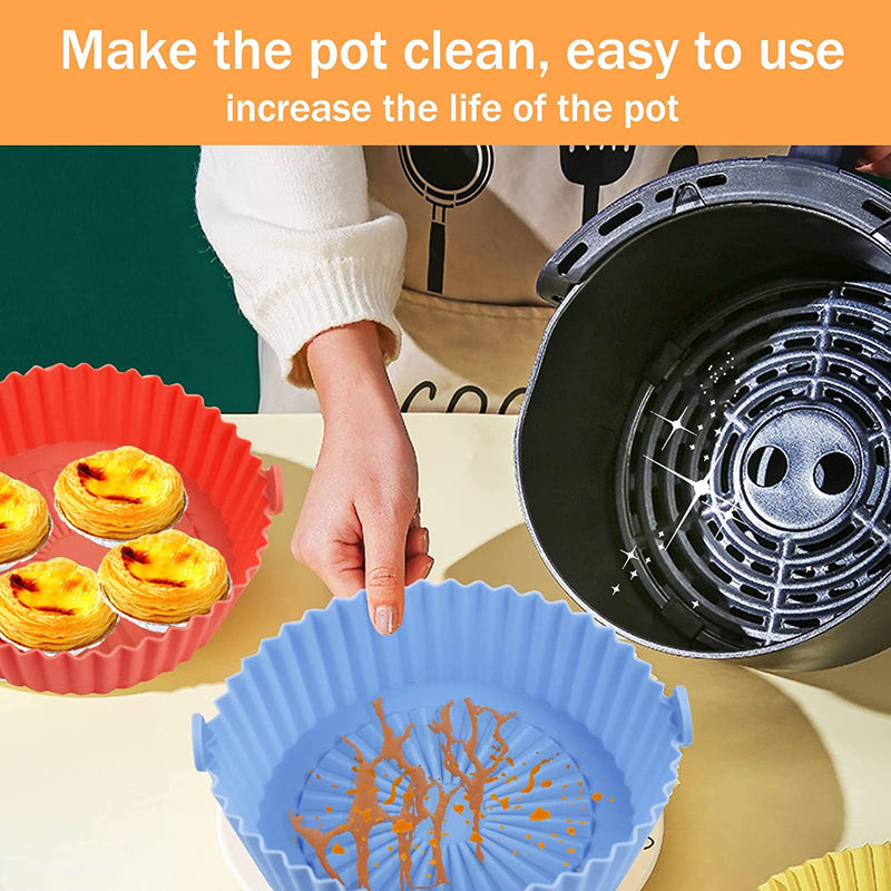 Air Fryer Reusable Silicone Baking Tray